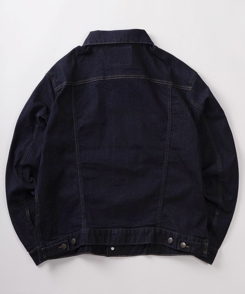 HANES(ヘインズ)の「【78】【Hanes/ヘインズ】3rdタイプ デニムジャケット/Gジャン/トラッカージャケット/アメカジ(デニムジャケット・メンズ・ブラック/サックスブルー/ブルー/ワンウォッシュ・S/M/L/XL)」の11枚目の写真