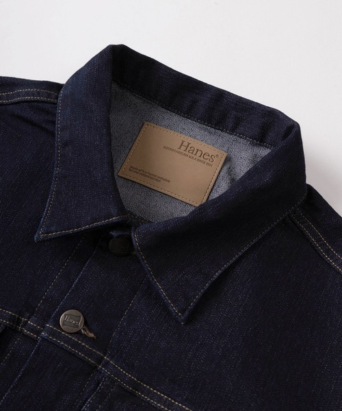 HANES(ヘインズ)の「【78】【Hanes/ヘインズ】3rdタイプ デニムジャケット/Gジャン/トラッカージャケット/アメカジ(デニムジャケット・メンズ・ブラック/サックスブルー/ブルー/ワンウォッシュ・S/M/L/XL)」の10枚目の写真