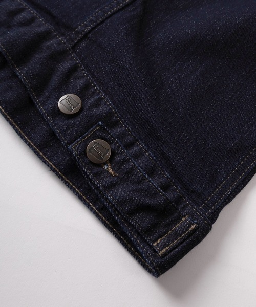 HANES(ヘインズ)の「【78】【Hanes/ヘインズ】3rdタイプ デニムジャケット/Gジャン/トラッカージャケット/アメカジ(デニムジャケット・メンズ・ブラック/サックスブルー/ブルー/ワンウォッシュ・S/M/L/XL)」の6枚目の写真