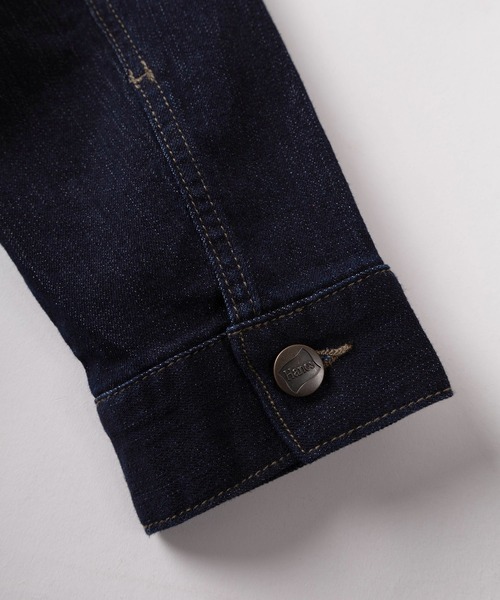 HANES(ヘインズ)の「【78】【Hanes/ヘインズ】3rdタイプ デニムジャケット/Gジャン/トラッカージャケット/アメカジ(デニムジャケット・メンズ・ブラック/サックスブルー/ブルー/ワンウォッシュ・S/M/L/XL)」の5枚目の写真
