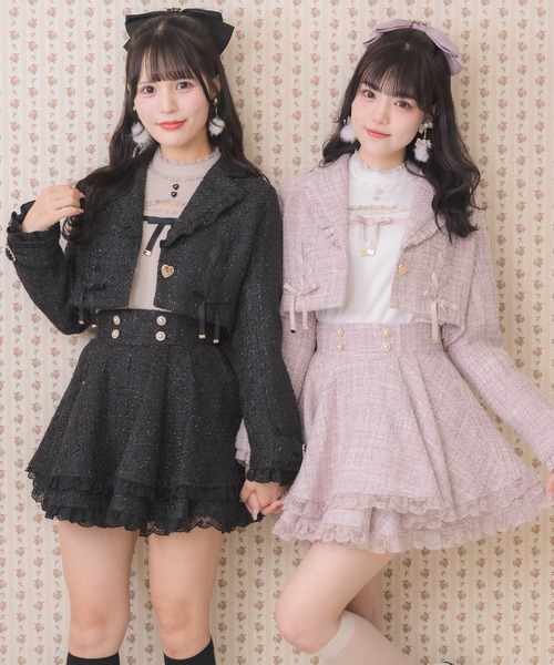 ROJITA（ロジータ）の「サイドレースアップショートジャケット（その他アウター・レディース・ネイビー/ピンク/ブラック・FREE）」の10枚目の写真