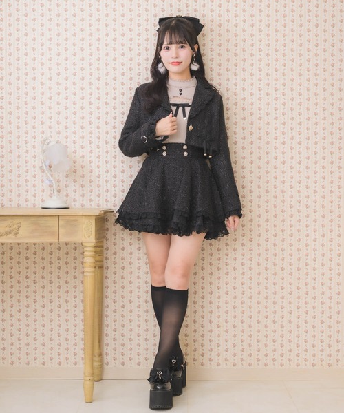 ROJITA（ロジータ）の「サイドレースアップショートジャケット（その他アウター・レディース・ネイビー/ピンク/ブラック・FREE）」の17枚目の写真