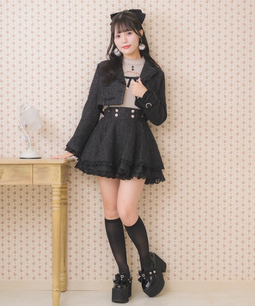 ROJITA（ロジータ）の「サイドレースアップショートジャケット（その他アウター・レディース・ネイビー/ピンク/ブラック・FREE）」の19枚目の写真