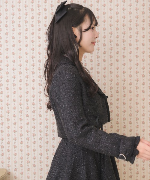 ROJITA（ロジータ）の「サイドレースアップショートジャケット（その他アウター・レディース・ネイビー/ピンク/ブラック・FREE）」の7枚目の写真