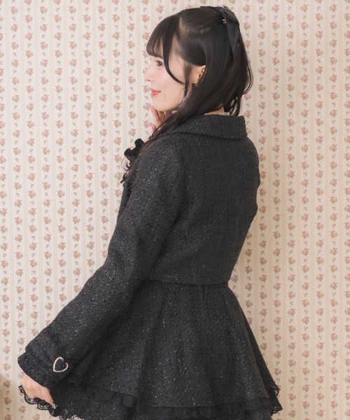 ROJITA（ロジータ）の「サイドレースアップショートジャケット（その他アウター・レディース・ネイビー/ピンク/ブラック・FREE）」の8枚目の写真