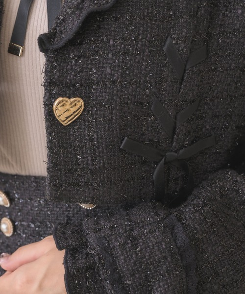 ROJITA（ロジータ）の「サイドレースアップショートジャケット（その他アウター・レディース・ネイビー/ピンク/ブラック・FREE）」の15枚目の写真