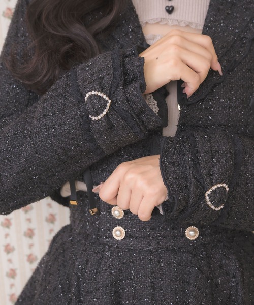 ROJITA（ロジータ）の「サイドレースアップショートジャケット（その他アウター・レディース・ネイビー/ピンク/ブラック・FREE）」の12枚目の写真