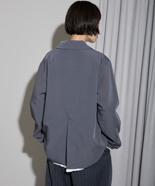 leimn（レイムン）の「裾カーブレイヤード風オーバーサイズテーラードジャケット（テーラードジャケット・レディース・ブラウン/グレー・FREE）」の9枚目の写真