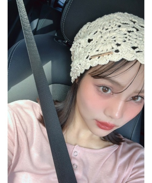 JUMELLE(ジュメロ)の「かぎ編みワッチ(ニットキャップ/ビーニー・レディース・ベージュ・FREE)」の18枚目の写真