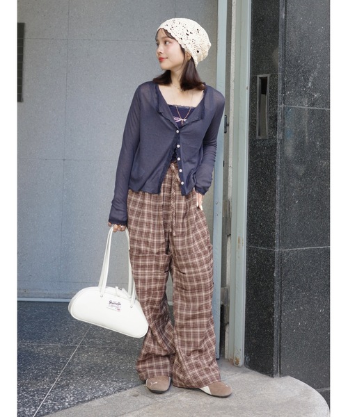 JUMELLE(ジュメロ)の「かぎ編みワッチ(ニットキャップ/ビーニー・レディース・ベージュ・FREE)」の9枚目の写真