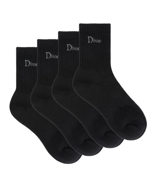 L.H.P(エルエイチピー)の「Dime/ダイム/Classic 2Pack Long Socks(ソックス/靴下・メンズ・ホワイト/ブラック・F)」の2枚目の写真