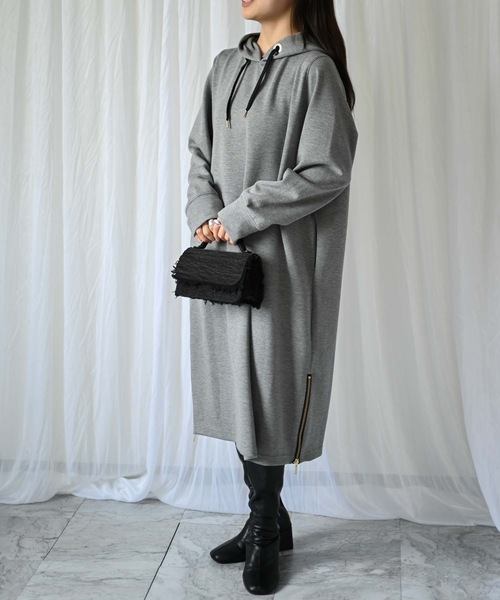 ダンボールニットワンピース（フーディーワンピース）（ワンピース