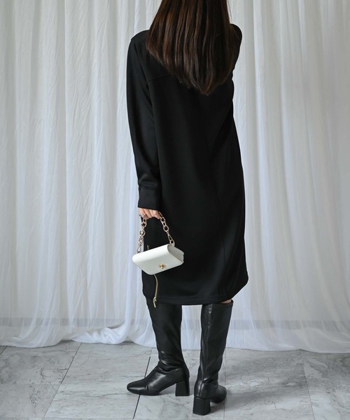 ダンボールニットワンピース（フーディーワンピース）（ワンピース