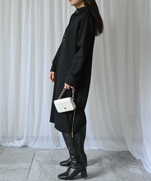 ダンボールニットワンピース（フーディーワンピース）（ワンピース