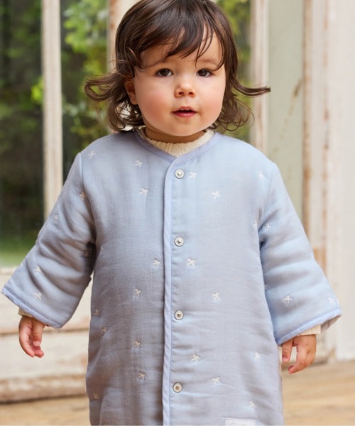 10mois(ディモワ)の「【10mois(ディモワ)】ふくふくガーゼ(6重ガーゼ) 6wayスリーパー mini (新生児ベビー)(ベビーパジャマ/スリーパー・キッズ・ブルー/ピンク・ONE SIZE)」の16枚目の写真