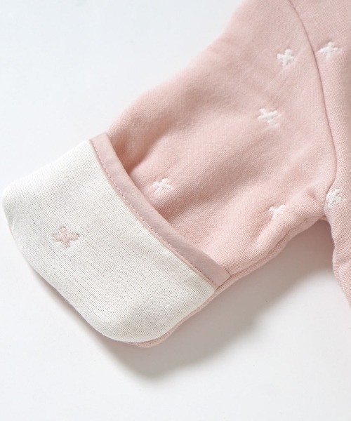 10mois(ディモワ)の「【10mois(ディモワ)】ふくふくガーゼ(6重ガーゼ) 6wayスリーパー mini (新生児ベビー)(ベビーパジャマ/スリーパー・キッズ・ブルー/ピンク・ONE SIZE)」の21枚目の写真