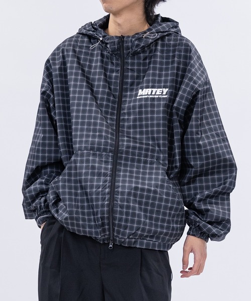 セール】【13】チェックシェルジャケット（ナイロンジャケット