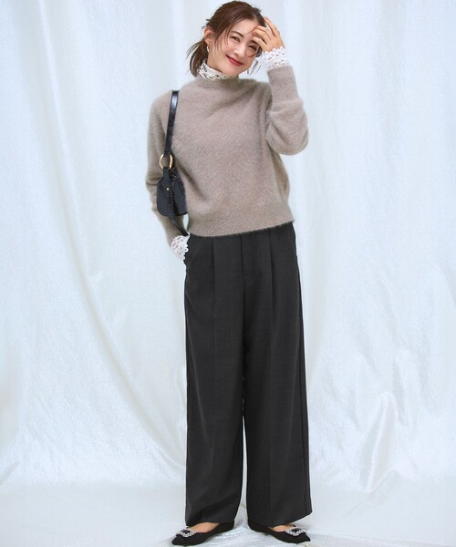 フォックスカシミヤファー ショート丈 ニット（ニット/セーター）｜23