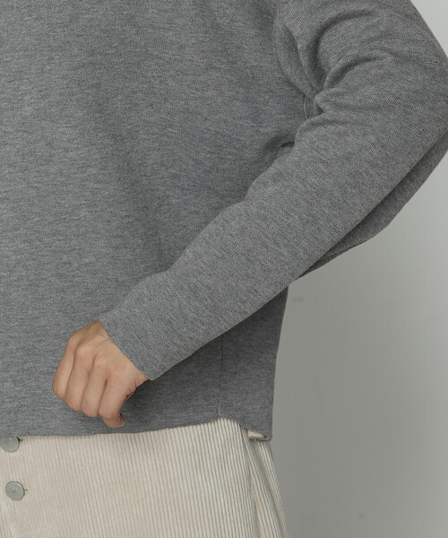 COMME CA Wardrobe（コムサワードローブ）の「14G接結編 ニットプルオーバー（ニット/セーター・レディース・カーキ/グレー・FREE）」の15枚目の写真