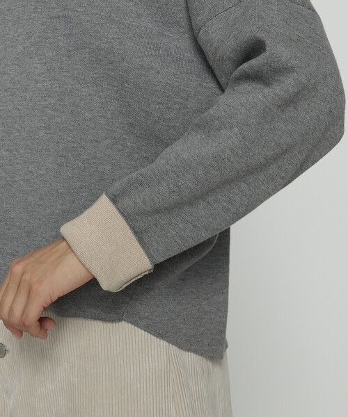 COMME CA Wardrobe（コムサワードローブ）の「14G接結編 ニットプルオーバー（ニット/セーター・レディース・カーキ/グレー・FREE）」の16枚目の写真