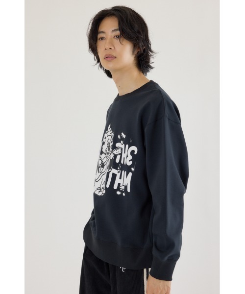RODEO CROWNS WIDE BOWL(ロデオクラウンズワイドボウル)の「saint baer スウェット(スウェット・メンズ・ブルー/杢グレー/ブラック・MEDIUM/LARGE)」の5枚目の写真