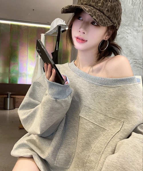 meJane（ミージェーン）の「ナンバー17ワッペントップス × スウェットショートパンツ × レッグカバー セットアップ（セットアップ・レディース・グレー・M/L）」の10枚目の写真