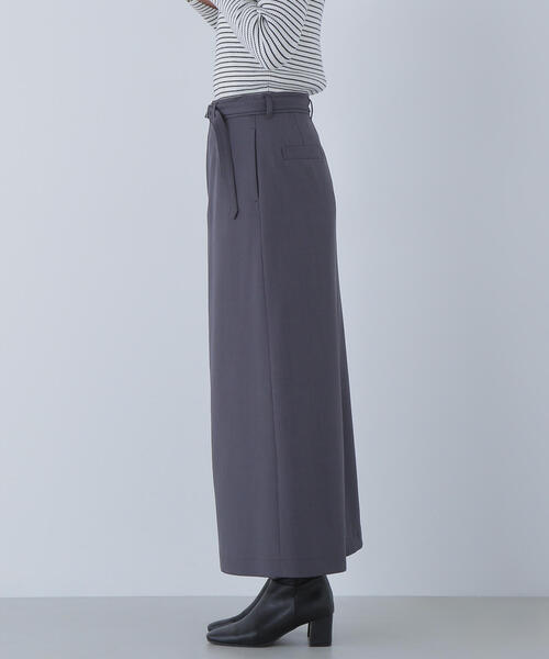 セール】◇ベルテッドセミフレアロングスカート（スカート）｜NATURAL