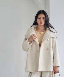 12Twelve Agenda（トゥエルブ　アジェンダ）の「衿2wayフラッフィーハーフコート（その他アウター）」