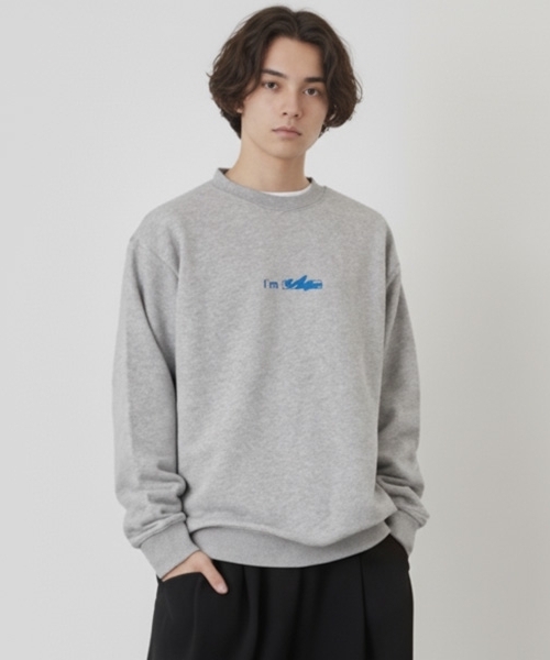 GLAZOS（グラソス）の「【毛玉になりにくい】I 'm ロゴフロントプリントトレーナー（スウェット・キッズ・ネイビー/ブラック/トップグレー・150cm/170cm/160cm）」の3枚目の写真