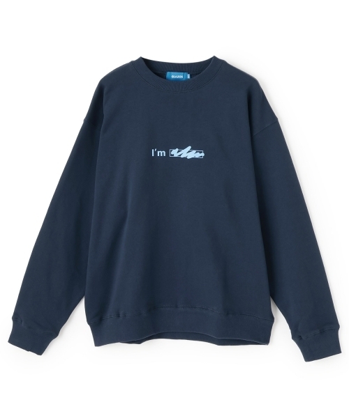 GLAZOS（グラソス）の「【毛玉になりにくい】I 'm ロゴフロントプリントトレーナー（スウェット・キッズ・ネイビー/ブラック/トップグレー・150cm/170cm/160cm）」の12枚目の写真