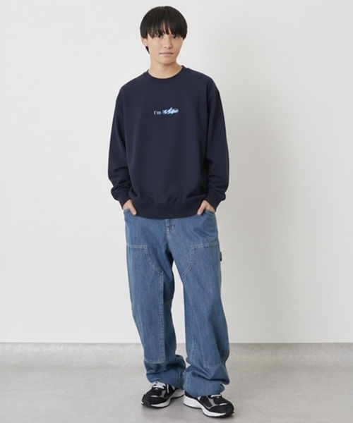 GLAZOS（グラソス）の「【毛玉になりにくい】I 'm ロゴフロントプリントトレーナー（スウェット・キッズ・ネイビー/ブラック/トップグレー・150cm/170cm/160cm）」の15枚目の写真