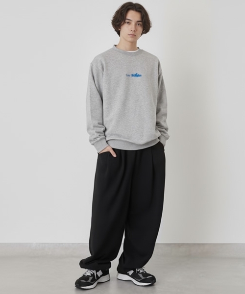 GLAZOS（グラソス）の「【毛玉になりにくい】I 'm ロゴフロントプリントトレーナー（スウェット・キッズ・ネイビー/ブラック/トップグレー・150cm/170cm/160cm）」の17枚目の写真