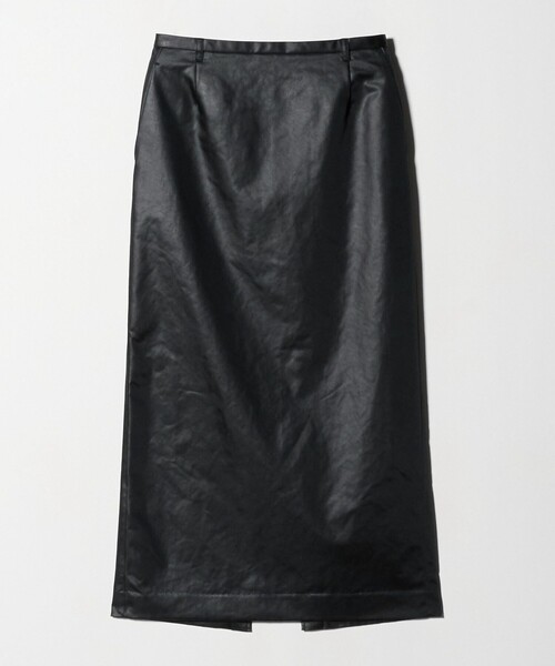6（ロク）の「＜6(ROKU)＞ポリエステル サテンスカート（スカート・レディース・ブラック・36/38）」の6枚目の写真