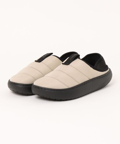 crocs（クロックス）の「crocs クロックス CLASSIC PUFF MOC【暖かボア/2WAY/軽量】メンズシューズ スリッポン 踵が踏める(クラシックパフモック) 210706（スリッポン・メンズ・ブラック/アイボリー/イエロー系その他・25.0cm/26.0cm/27.0cm/28.0cm）」の2枚目の写真