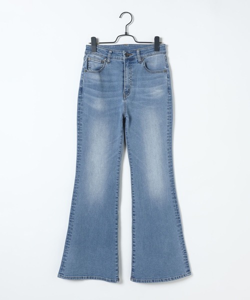 JEANASIS（ジーナシス）の「ストレッチフレアデニム/606227（デニムパンツ・レディース・ブルー/ブラック・SMALL/MEDIUM）」の12枚目の写真