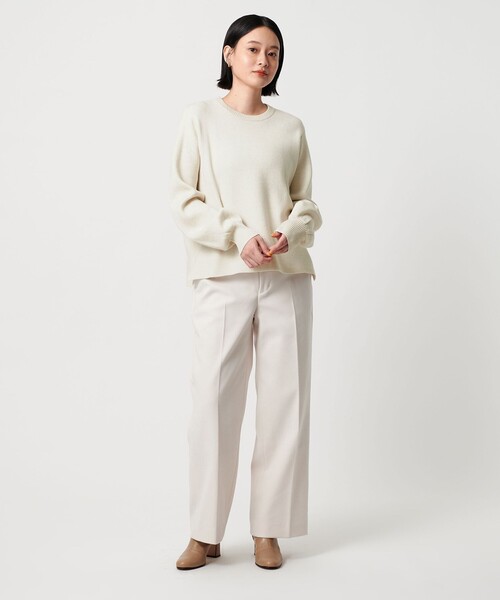 A DAY IN THE LIFE UNITED ARROWS（アデイインザライフユナイテッドアローズ）の「ラメ パフスリーブニット ‐ウォッシャブル‐＜A DAY IN THE LIFE＞（ニット/セーター・レディース・オフホワイト/イエロー/パープル/ライトグレー・FREE）」の8枚目の写真