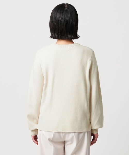 A DAY IN THE LIFE UNITED ARROWS（アデイインザライフユナイテッドアローズ）の「ラメ パフスリーブニット ‐ウォッシャブル‐＜A DAY IN THE LIFE＞（ニット/セーター・レディース・オフホワイト/イエロー/パープル/ライトグレー・FREE）」の12枚目の写真