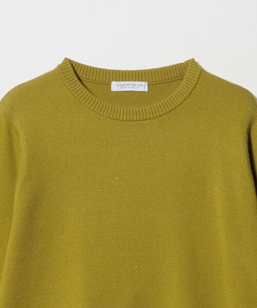 A DAY IN THE LIFE UNITED ARROWS（アデイインザライフユナイテッドアローズ）の「ラメ パフスリーブニット ‐ウォッシャブル‐＜A DAY IN THE LIFE＞（ニット/セーター・レディース・オフホワイト/イエロー/パープル/ライトグレー・FREE）」の19枚目の写真