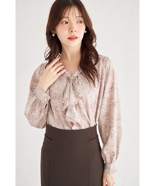 tocco closet(トッコ クローゼット)の「【ZOZO限定】アソートパターンペールトーンフリルタイブラウス(シャツ/ブラウス・レディース・ピンク/オフホワイト/その他・M)」の19枚目の写真