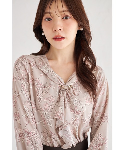 tocco closet(トッコ クローゼット)の「【ZOZO限定】アソートパターンペールトーンフリルタイブラウス(シャツ/ブラウス・レディース・ピンク/オフホワイト/その他・M)」の22枚目の写真