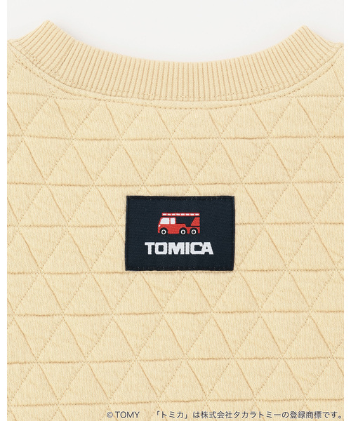 petit main（プティマイン）の「【TOMICA】キルティングトレーナー（スウェット・キッズ・クリーム/ブルーグリーン/アイボリー・90cm/100cm/120cm/80ｃｍ/110cm/130cm）」の15枚目の写真