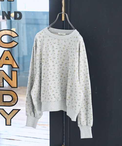 セール】＜セットアップ対応＞フラワー プリントスウェット／小花柄