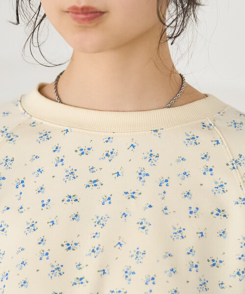 セール】＜セットアップ対応＞フラワー プリントスウェット／小花柄