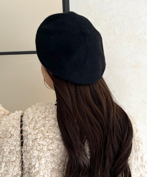 prose verse(プロズヴェール)の「シンプルベレー帽(ハンチング/ベレー帽・レディース・ブラウン/グレー/ブラック・FREE)」の2枚目の写真