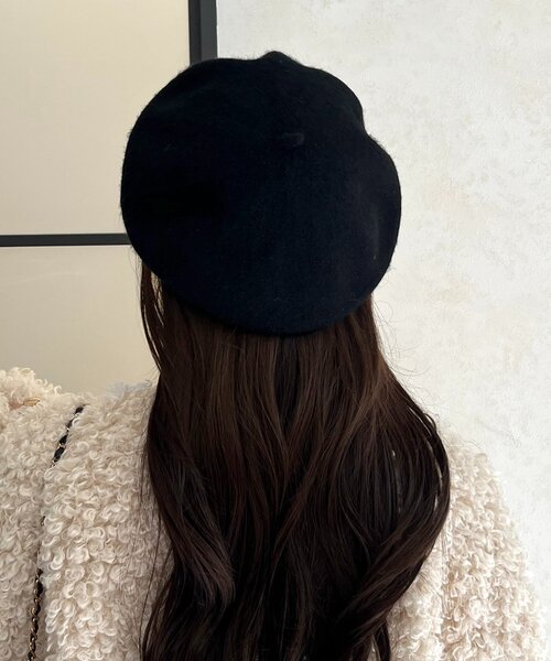 prose verse(プロズヴェール)の「シンプルベレー帽(ハンチング/ベレー帽・レディース・ブラウン/グレー/ブラック・FREE)」の5枚目の写真
