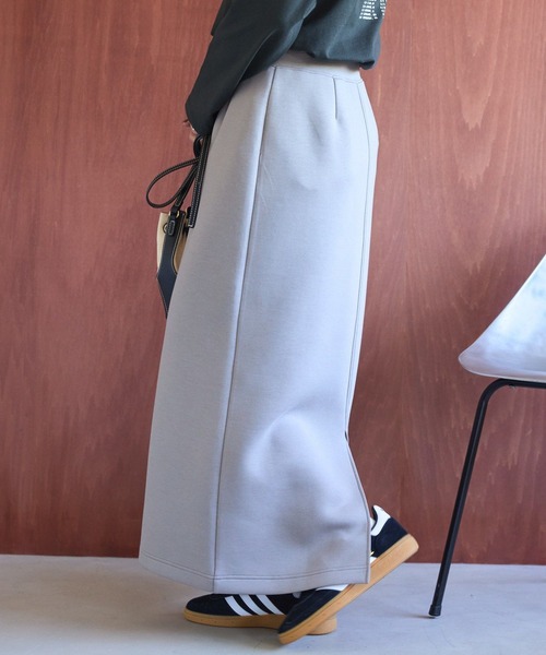 AMERICAN HOLIC（アメリカンホリック）の「ダンボールポンチスカート（スカート・レディース・チャコールグレー/グレイッシュベージュ/グレー系その他/ブラック・S/L/M）」の7枚目の写真