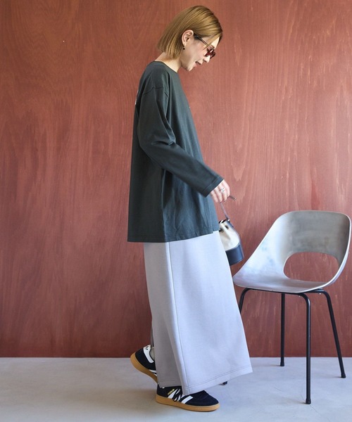 AMERICAN HOLIC（アメリカンホリック）の「ダンボールポンチスカート（スカート・レディース・チャコールグレー/グレイッシュベージュ/グレー系その他/ブラック・S/L/M）」の10枚目の写真