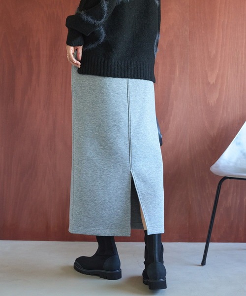 AMERICAN HOLIC（アメリカンホリック）の「ダンボールポンチスカート（スカート・レディース・チャコールグレー/グレイッシュベージュ/グレー系その他/ブラック・S/L/M）」の13枚目の写真