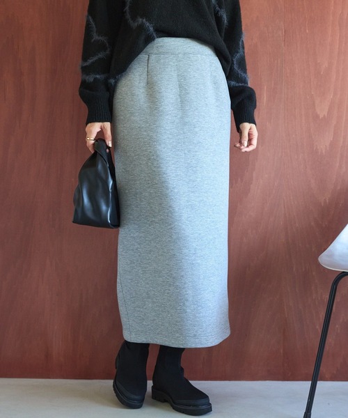 AMERICAN HOLIC（アメリカンホリック）の「ダンボールポンチスカート（スカート・レディース・チャコールグレー/グレイッシュベージュ/グレー系その他/ブラック・S/L/M）」の20枚目の写真