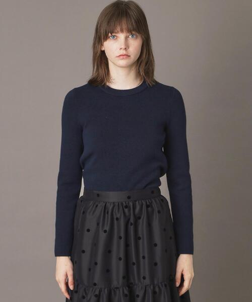 DRESSTERIOR(ドレステリア)の「2WAYレースカラーニット(ニット/セーター・レディース・ネイビー/ベージュ/ダークグレー・38/36/34)」の15枚目の写真